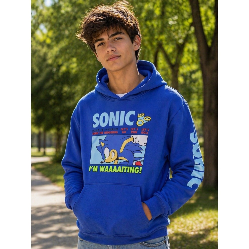 Sonic the Hedgehog Boys' Graphic Hoodie Size XL (14/16)